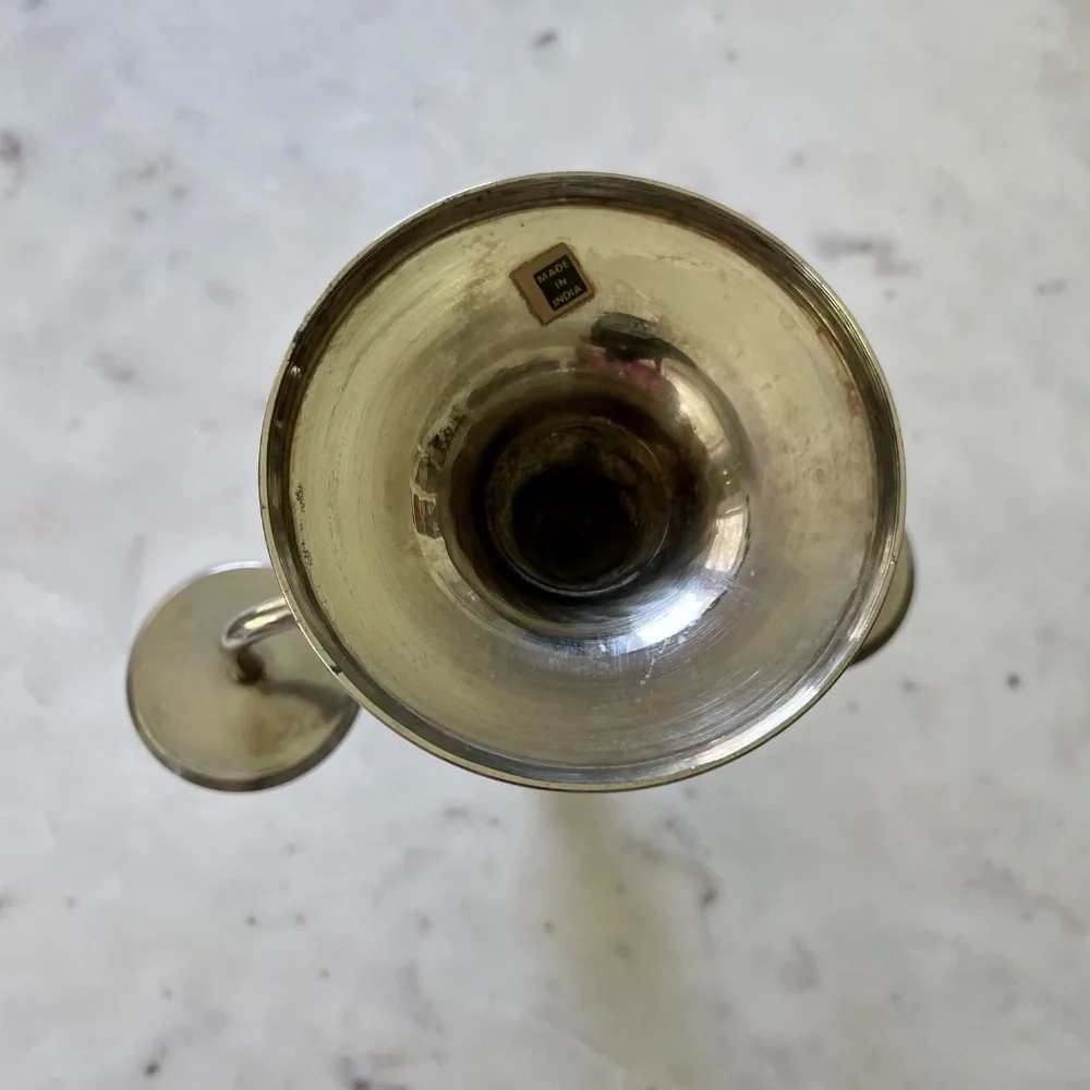 Silver Vintage Mid Century Style Candelabra, Candle Holder